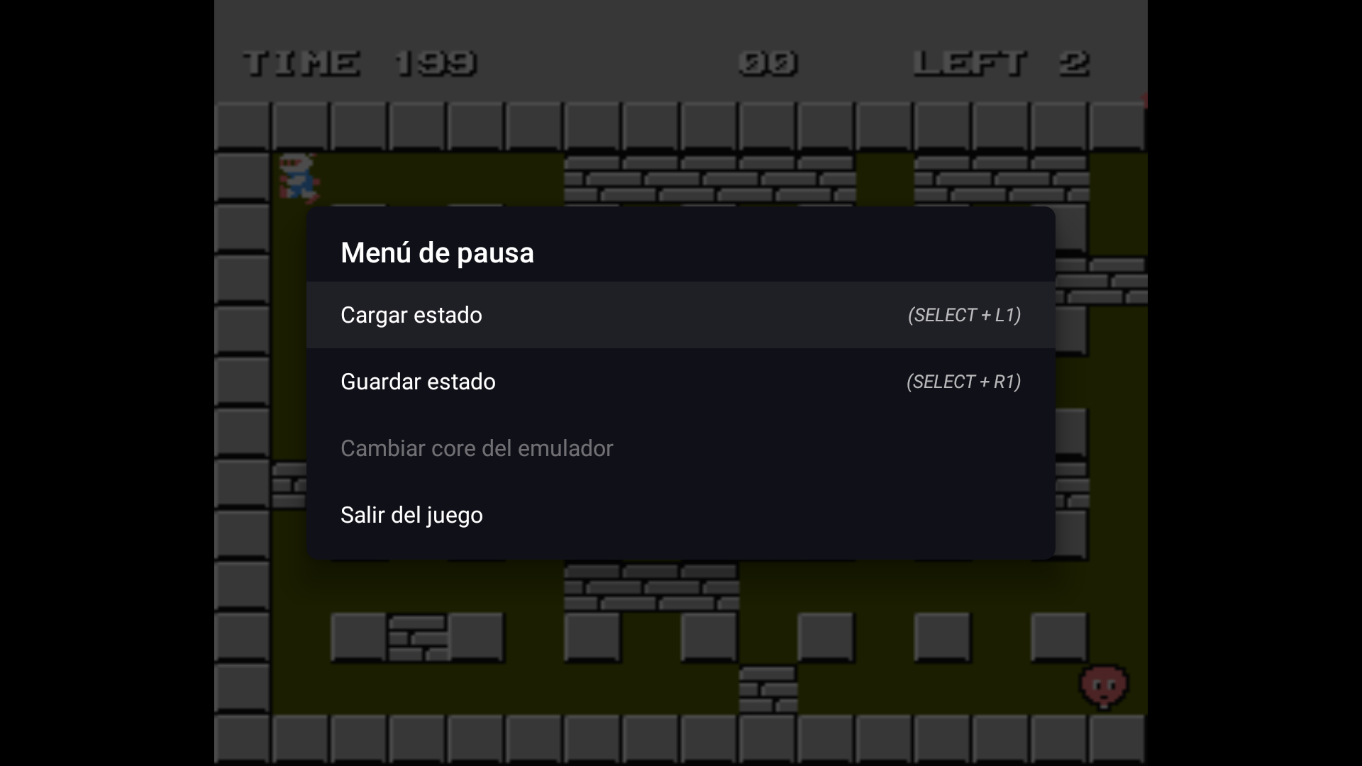Arcade game in play