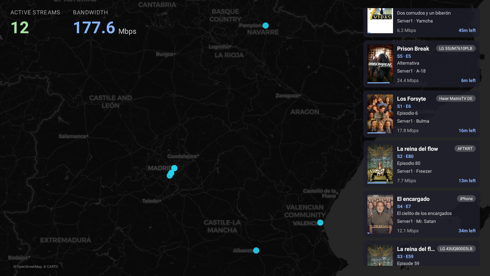 Live world map